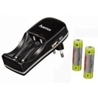 Hama  Twice  1/2 Charger, black (00087041)